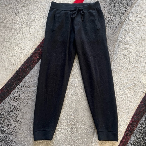 Theory Men’s Black Wool Blend Governor Lounge Pants - Picture 1 of 3